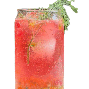 Fizz de fresa al atardecer